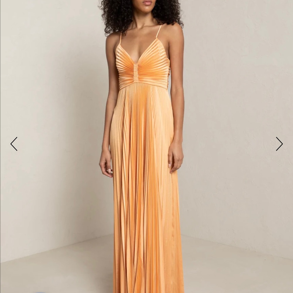 ALC Aries dress gown pleated mandrian size 8